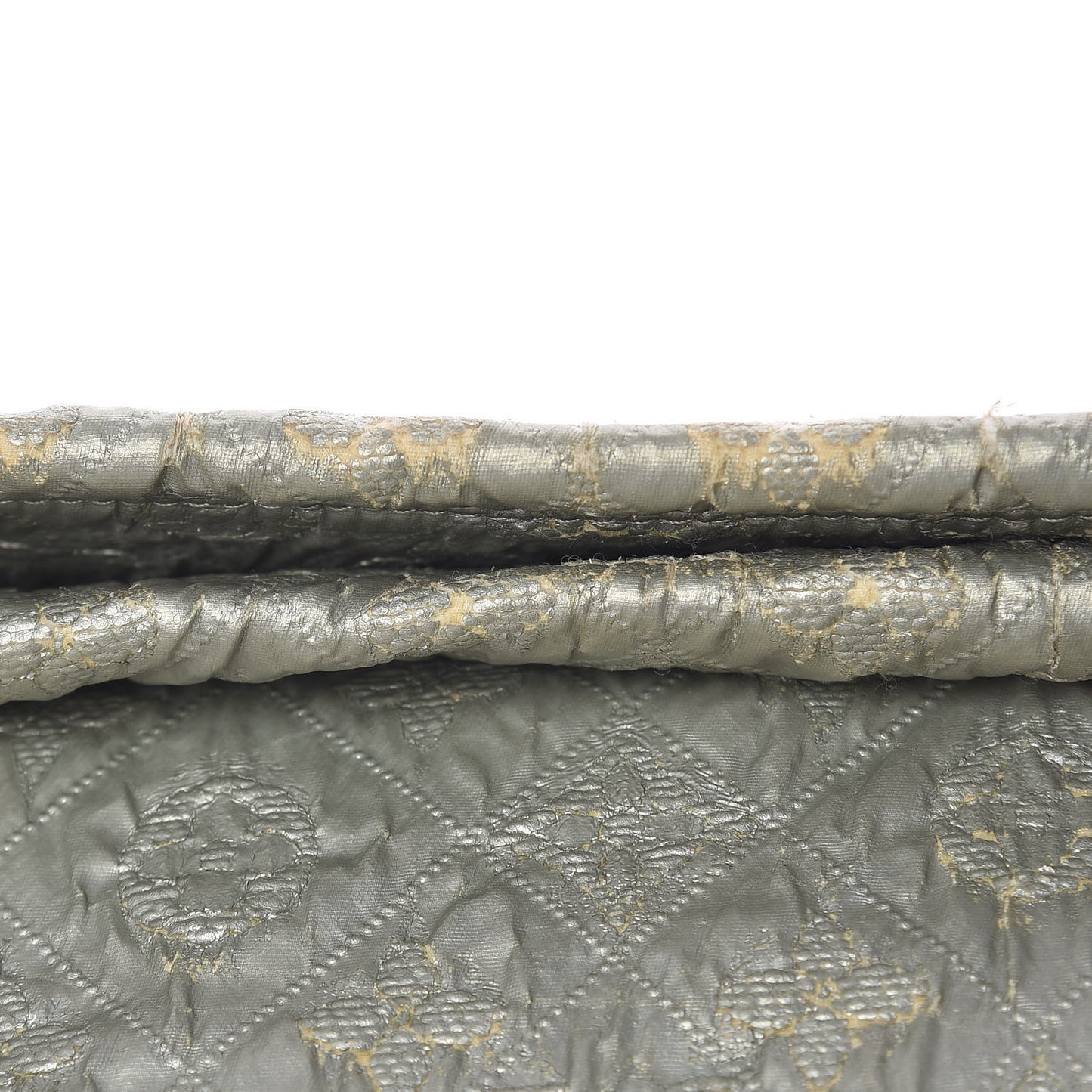 Jacquard Quilted Monogram Limelight Clutch GM Perle