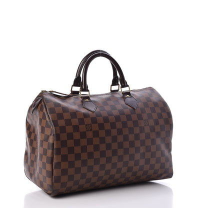 Louis Vuitton Damier Ebene Speedy 35 3 of 11