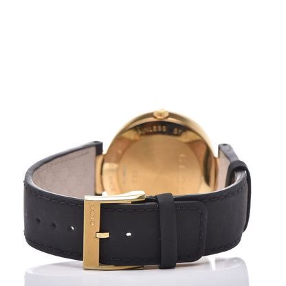 Gucci Stainless Steel Calfskin Diamond 42mm Interlocking G Latin Grammy Quartz Watch 4 of 9