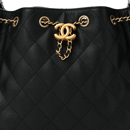Chanel Caviar Quilted Small Chanel 25 Handbag Black 8 of 11