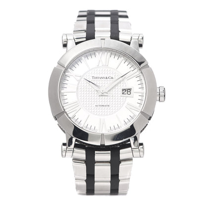 Tiffany Stainless Steel Rubber 42mm Atlas Automatic Watch 1 of 6