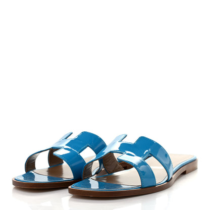 Hermes Patent Oran Sandals 40.5 3 of 8