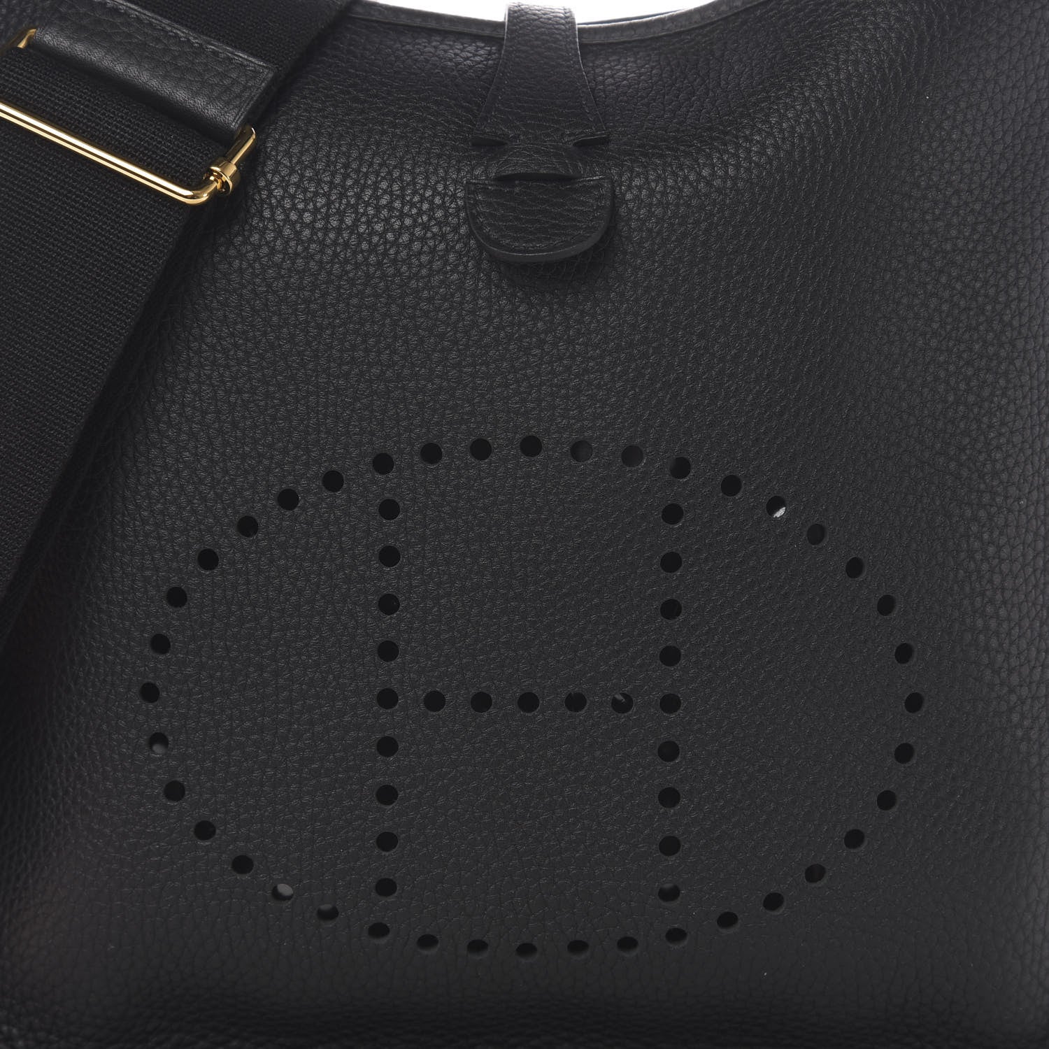Hermes Taurillon Clemence Evelyne III PM Black 10 of 11