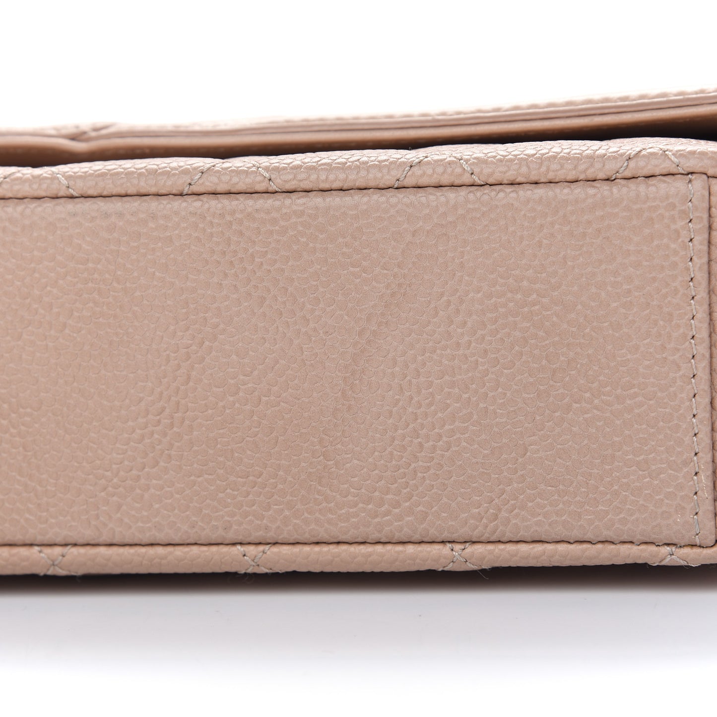 Caviar Quilted Medium CC Filigree Flap Beige