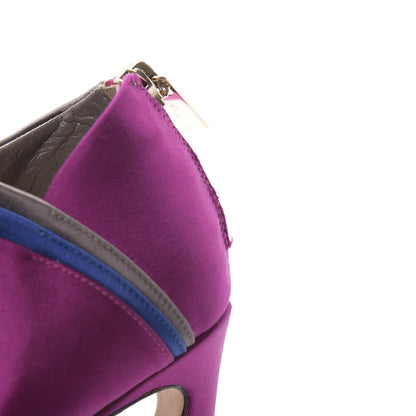 Jimmy Choo Satin Dwyer Boot 37 Purple 11 of 11