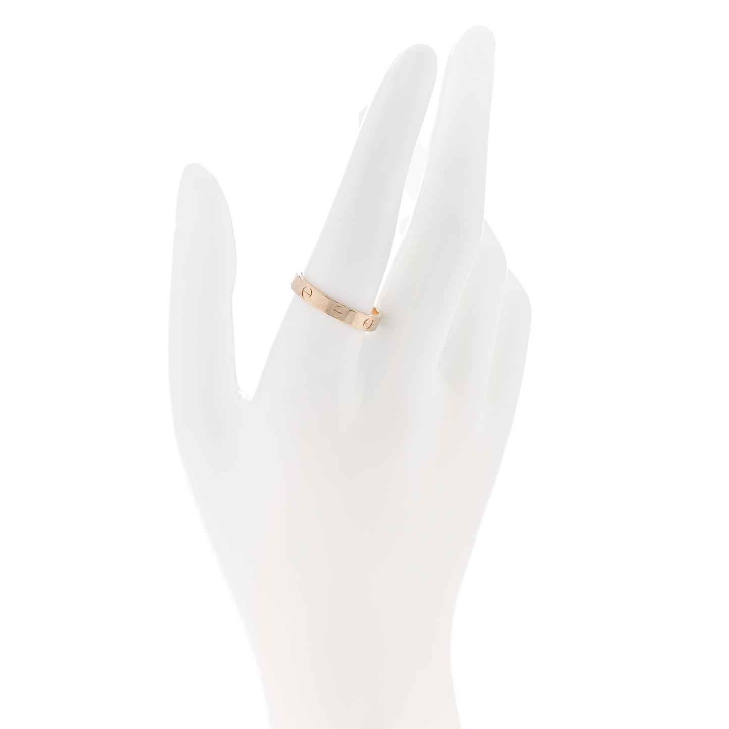 18K Pink Gold 3.5mm LOVE Wedding Band Ring 60 9.25