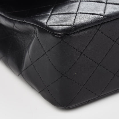 Chanel Lambskin Quilted Medium Single Flap Black 12 of 14
