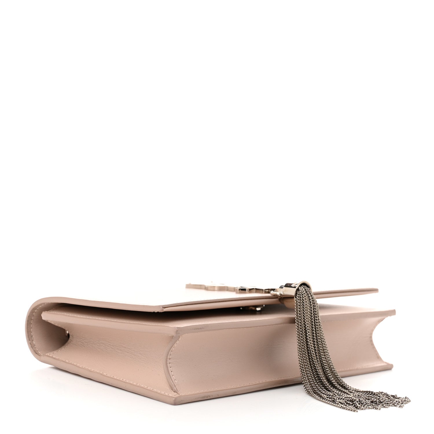 Saint Laurent Smooth Calfskin Classic Monogram Kate Tassel Chain Wallet Marble Pink 4 of 10