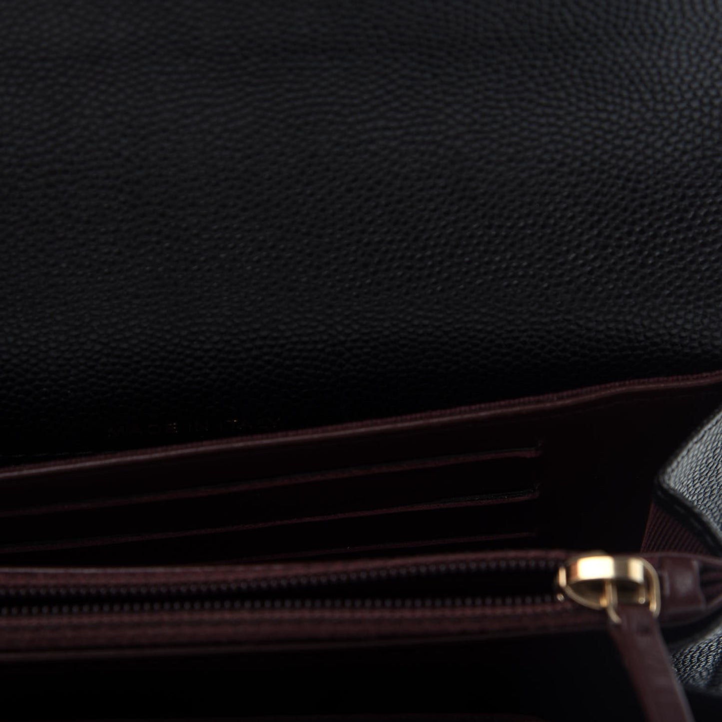 Caviar Quilted Medium Flap Wallet Black