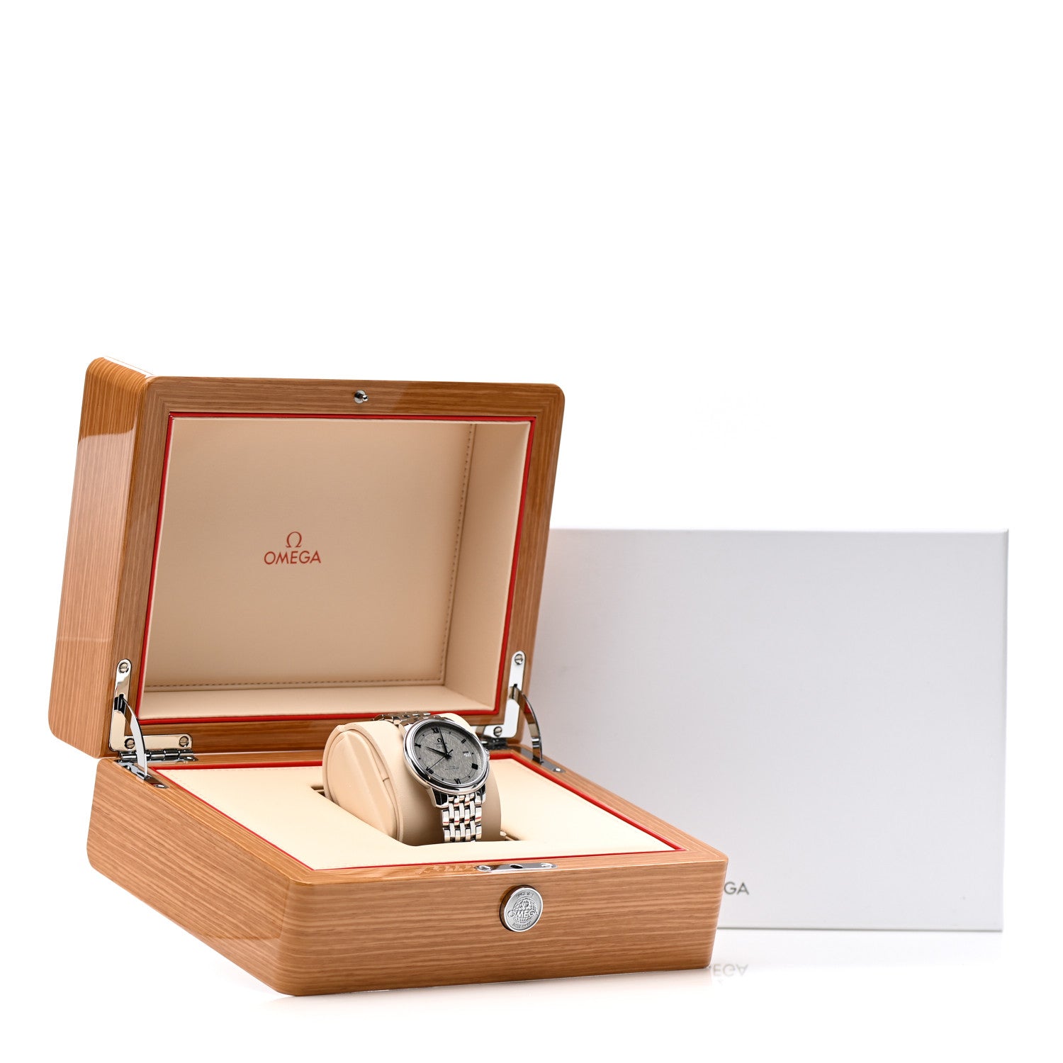 Omega Stainless Steel 39mm De Ville Prestige Co-Axial Chronometer Automatic Watch Grey 424.10.40.20.06.002 5 of 5