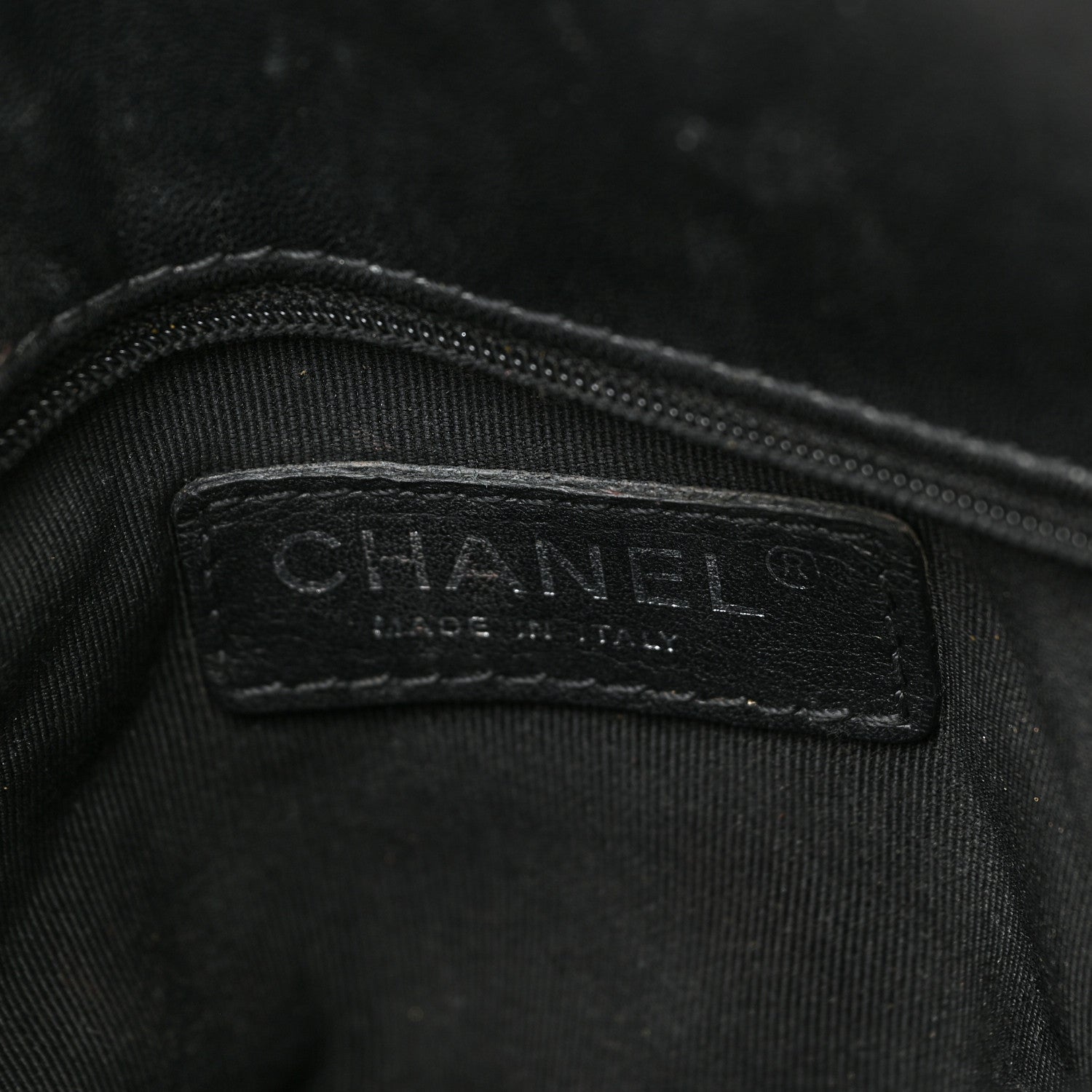 Chanel Calfskin Chevron Waist Belt Bag Black 6 of 9