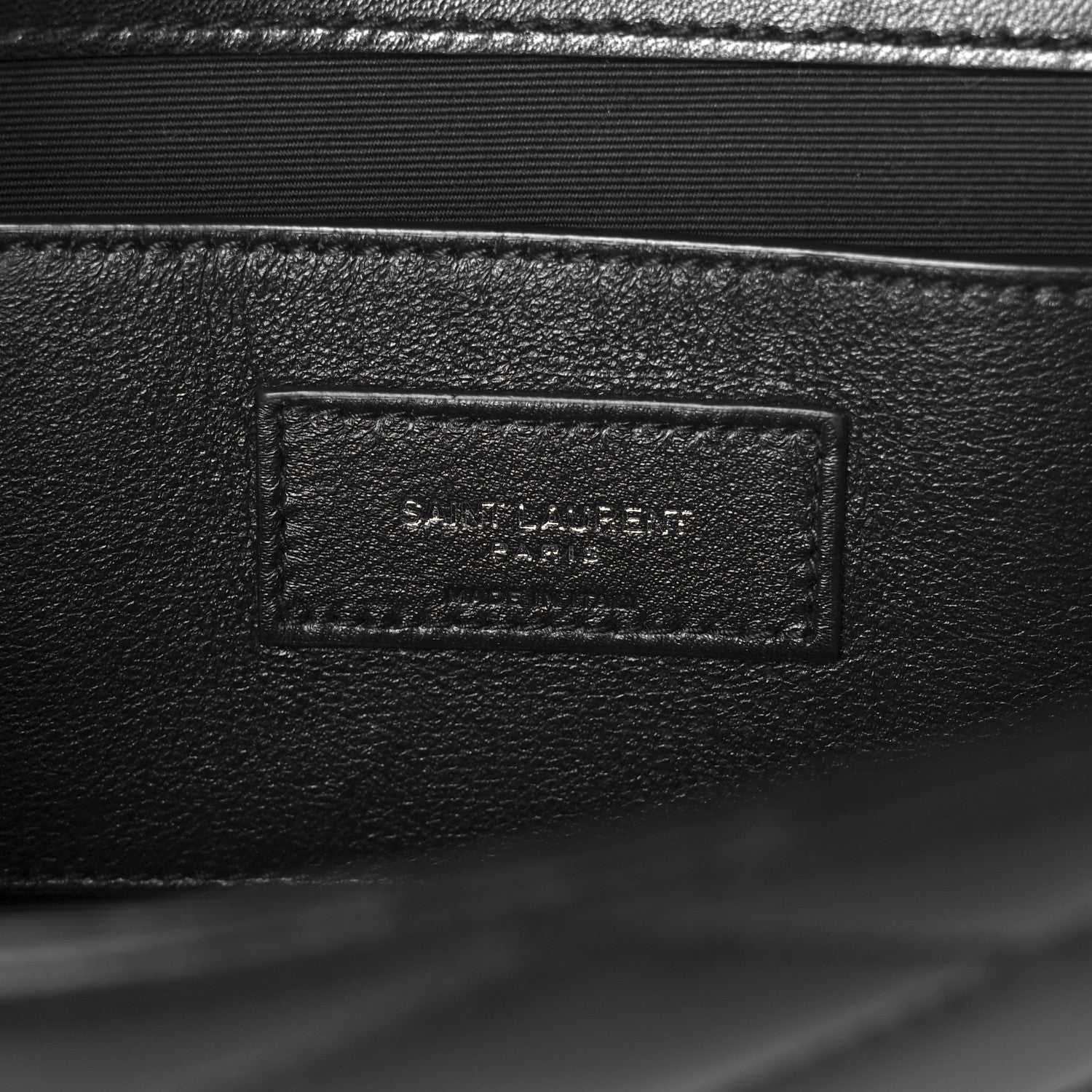 Saint Laurent Lambskin Quilted Kate Clutch Black 6 of 9