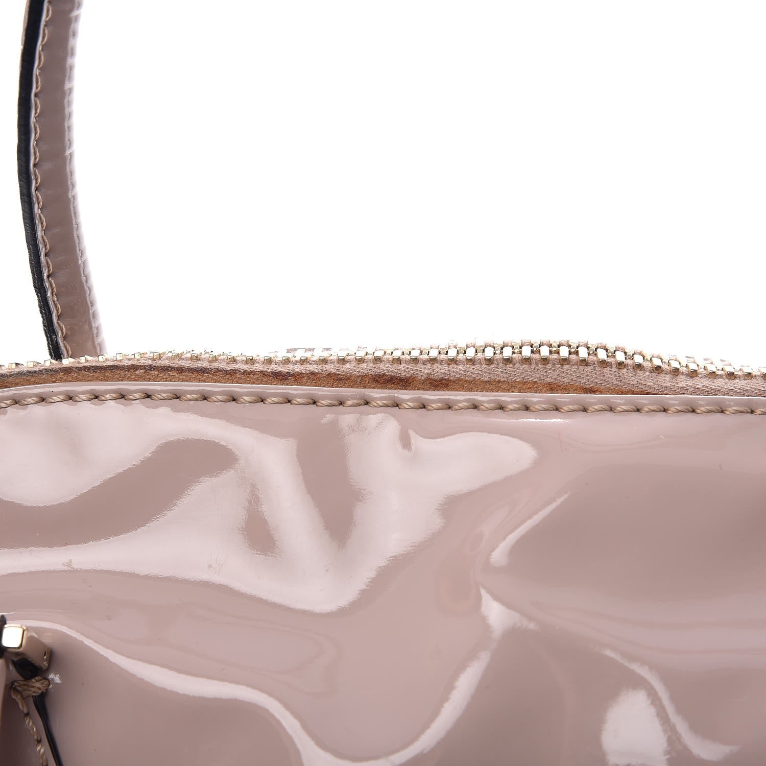 Valentino Garavani Patent Lacca Bow Dome Tote Blush Nude 11 of 13