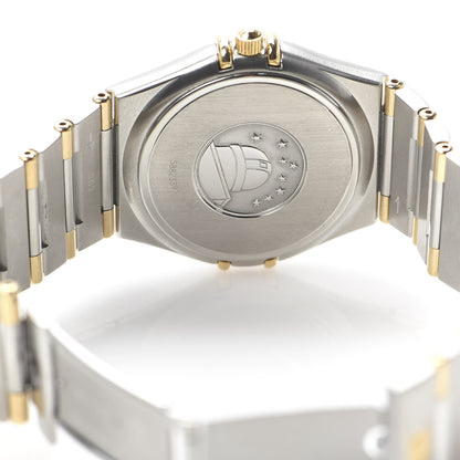 Omega Stainless Steel 18K Yellow Gold 33mm Constellation Quartz Watch White 1312.30 6 of 7