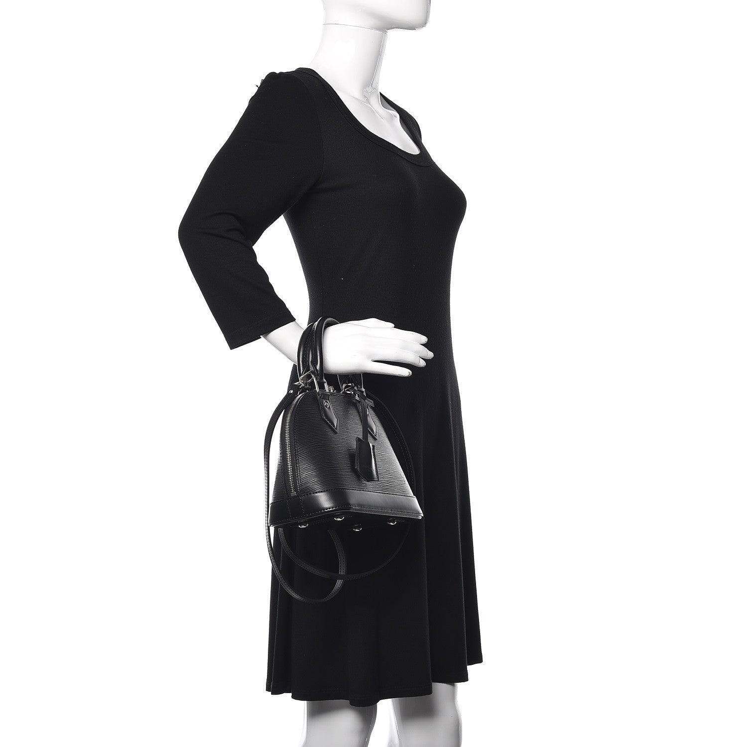 Louis Vuitton Epi Alma BB Black 2 of 11