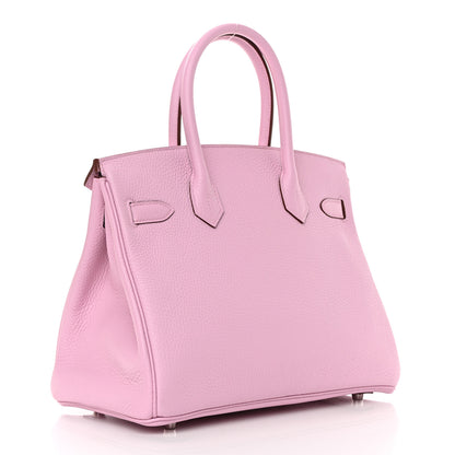 Hermes Taurillon Clemence Birkin 30 Mauve Sylvestre 3 of 14