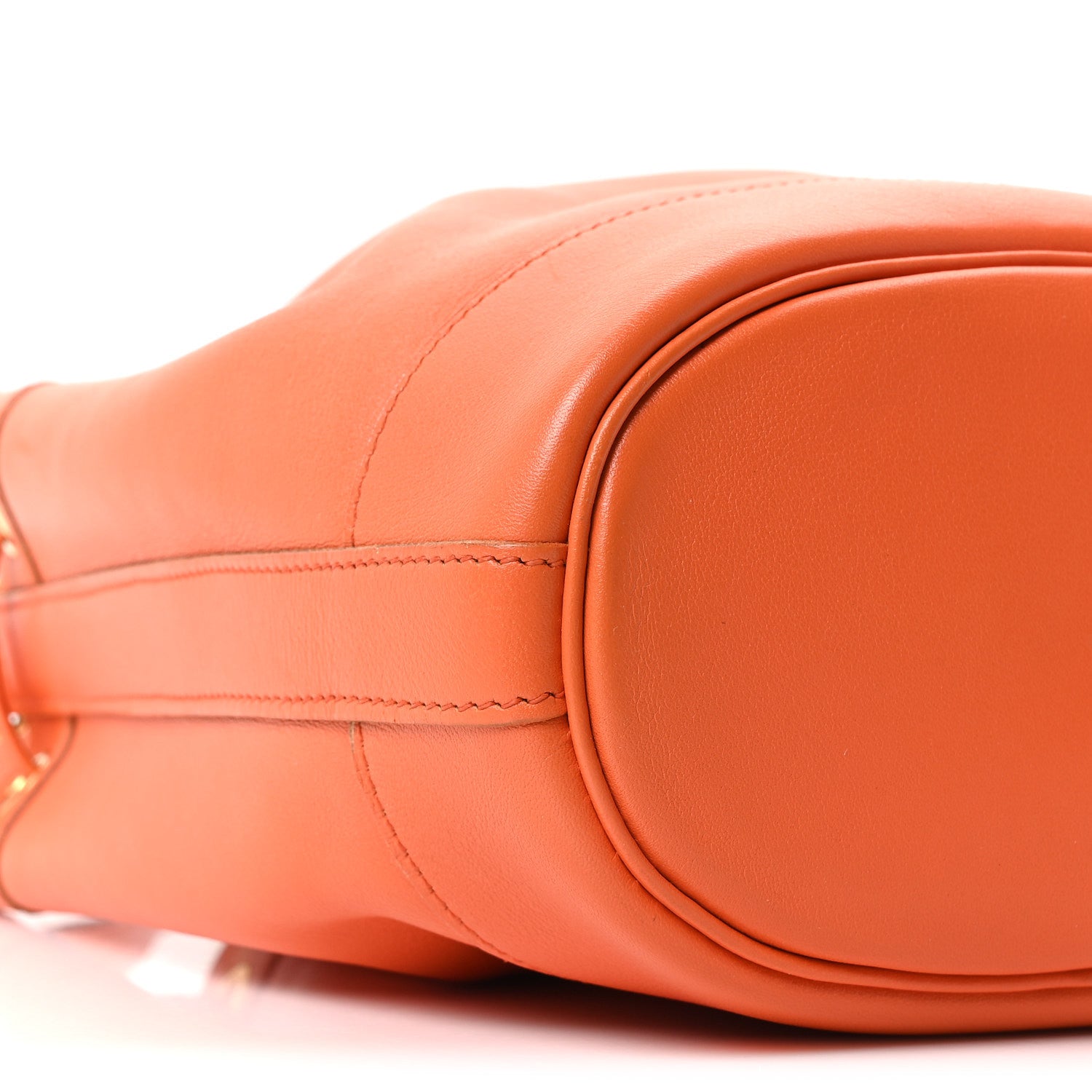 Hermes Swift Market Drawstring Bag Orange 7 of 8