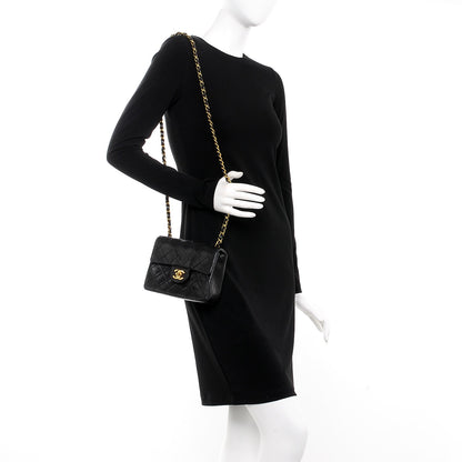 Chanel Lambskin Quilted Mini Square Flap Black 2 of 9