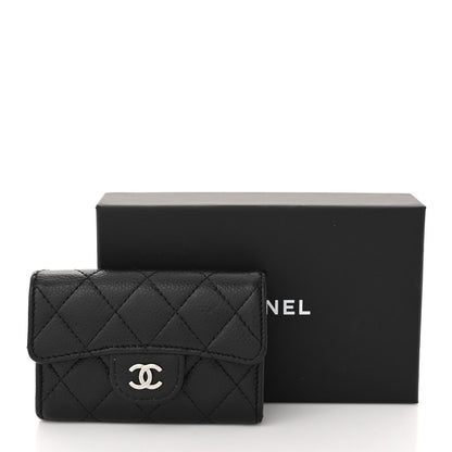 Chanel Caviar Quilted Flap Card Holder Wallet Black 11 of 11