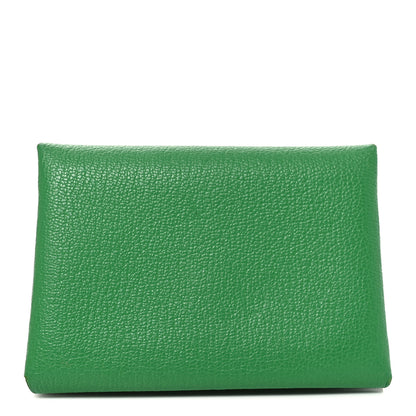 Hermes Chevre Mysore Verso Calvi Duo Card Case Menthe Rose Sakura 1 of 7
