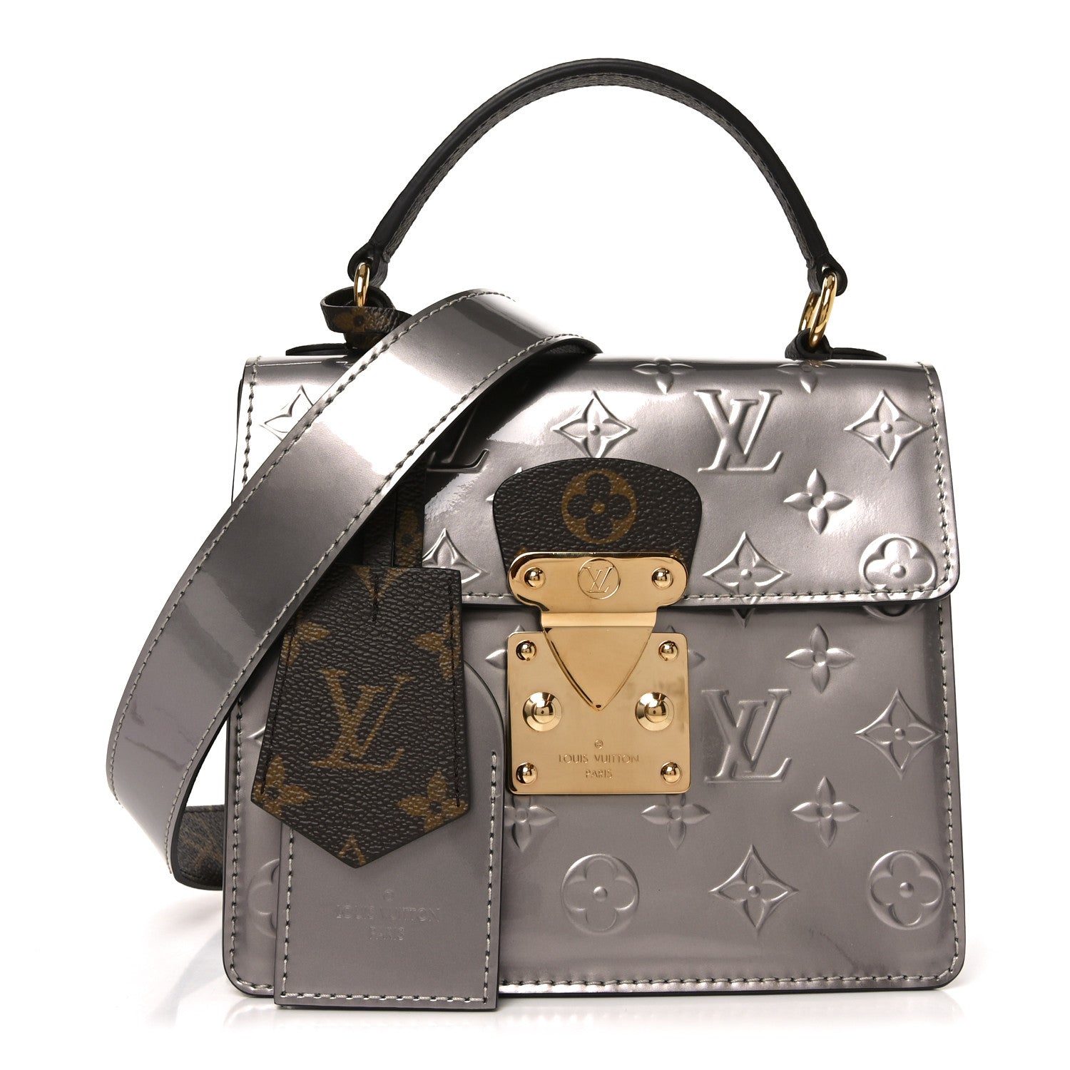 Louis Vuitton Vernis Monogram Spring Street Metallise Bitume Metallise 1 of 9