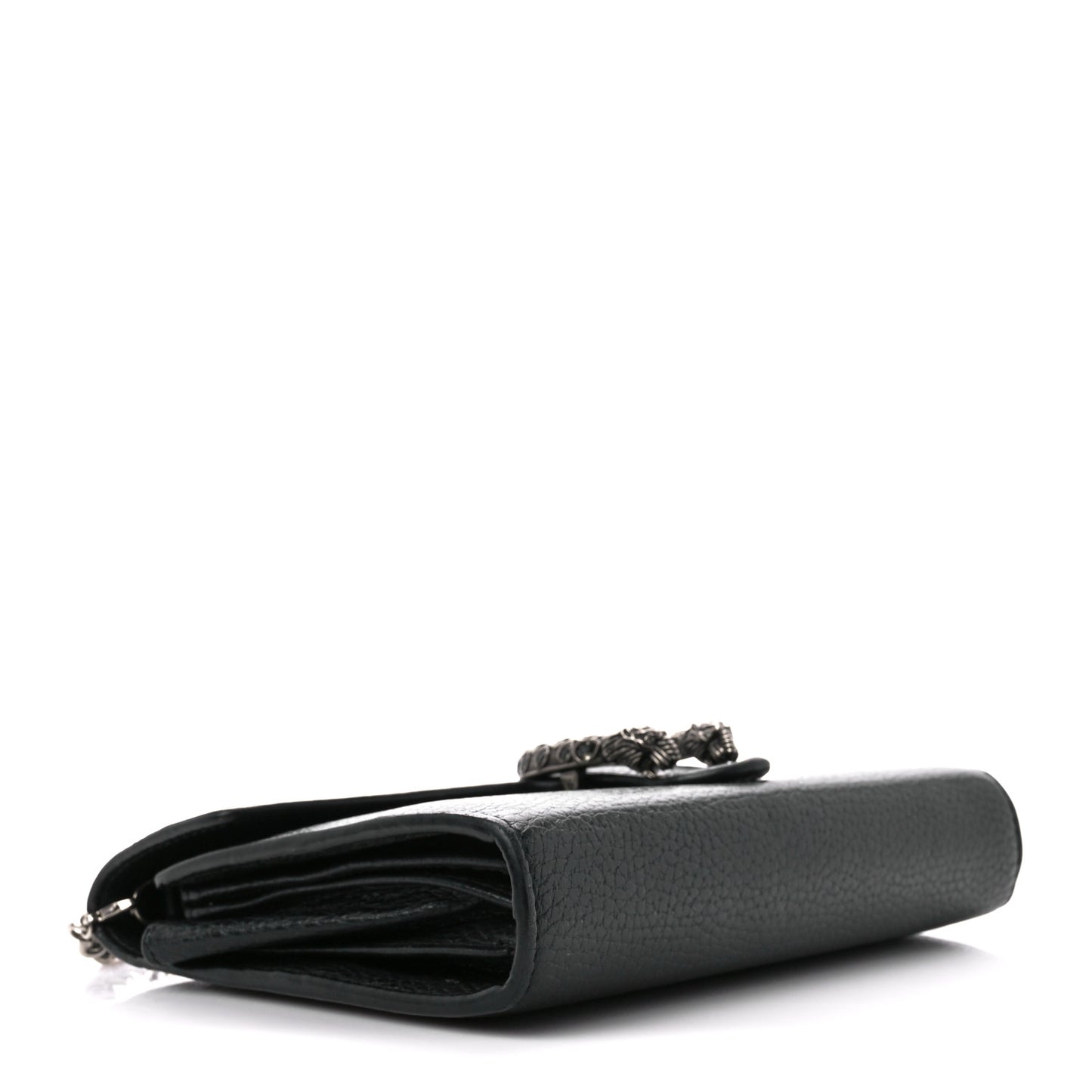 Calfskin Mini Dionysus Chain Wallet Black