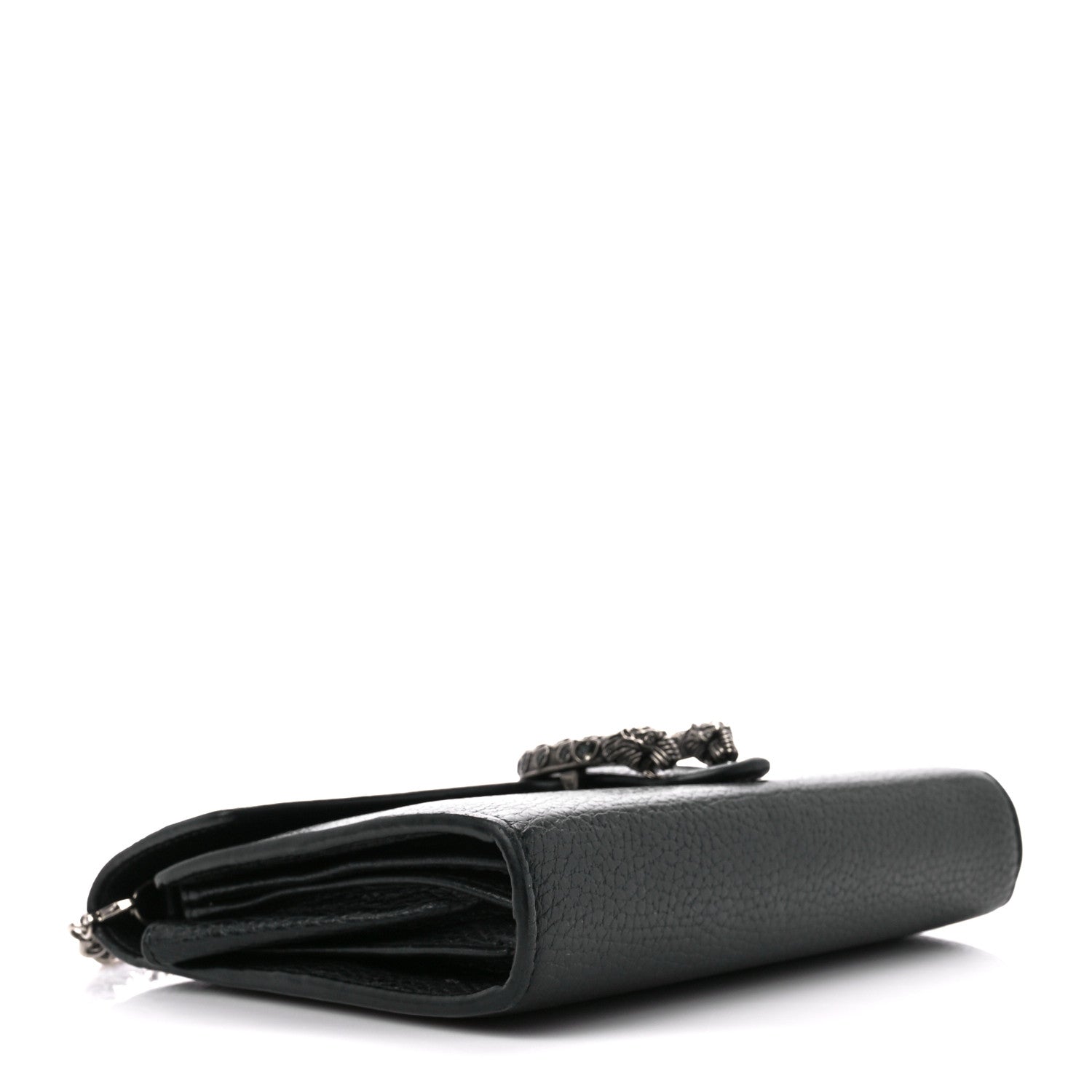 Gucci Calfskin Mini Dionysus Chain Wallet Black 4 of 16