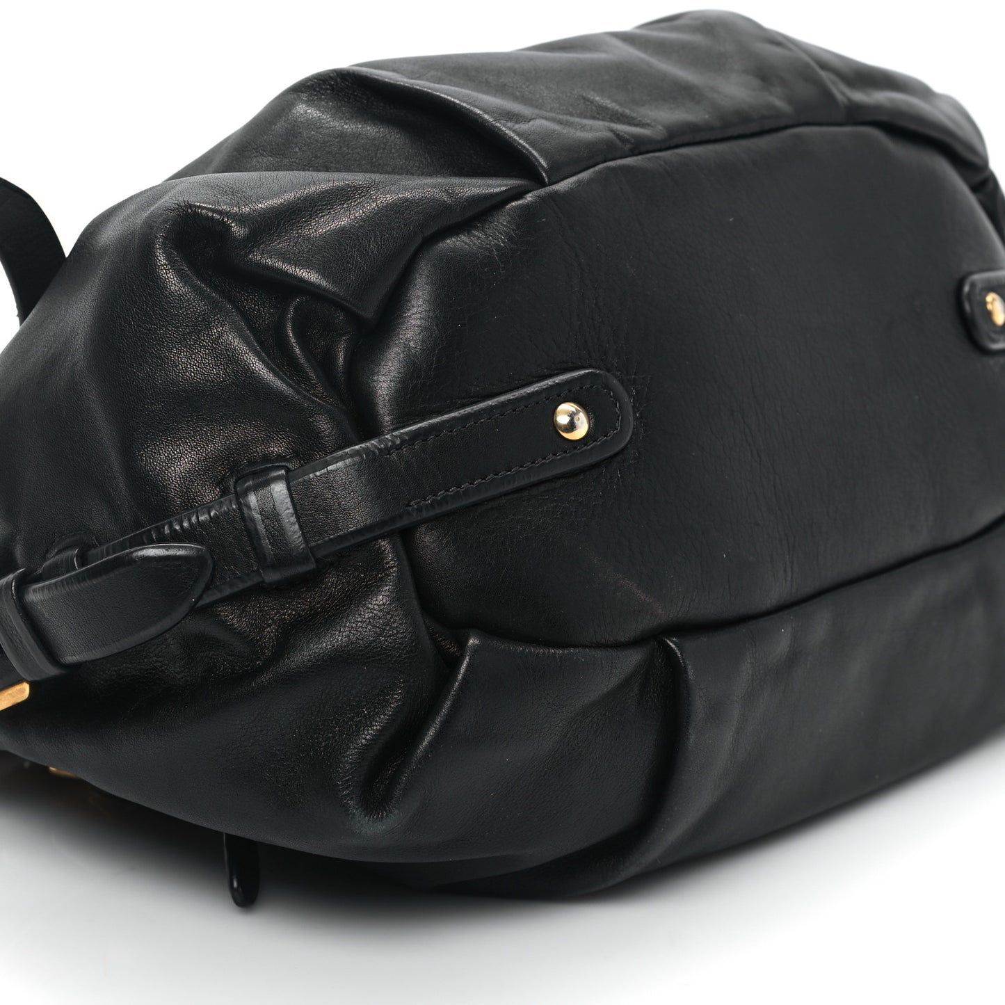 Soft Calf Shopping Satchel Black