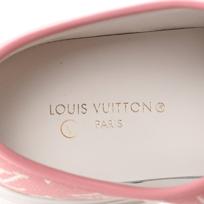 Louis Vuitton Denim Monogram Squad Sneakers 39 Pink 6 of 8
