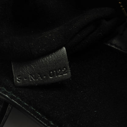 Celine Crocodile Embossed Calfskin Medium Phantom Luggage Black 8 of 8