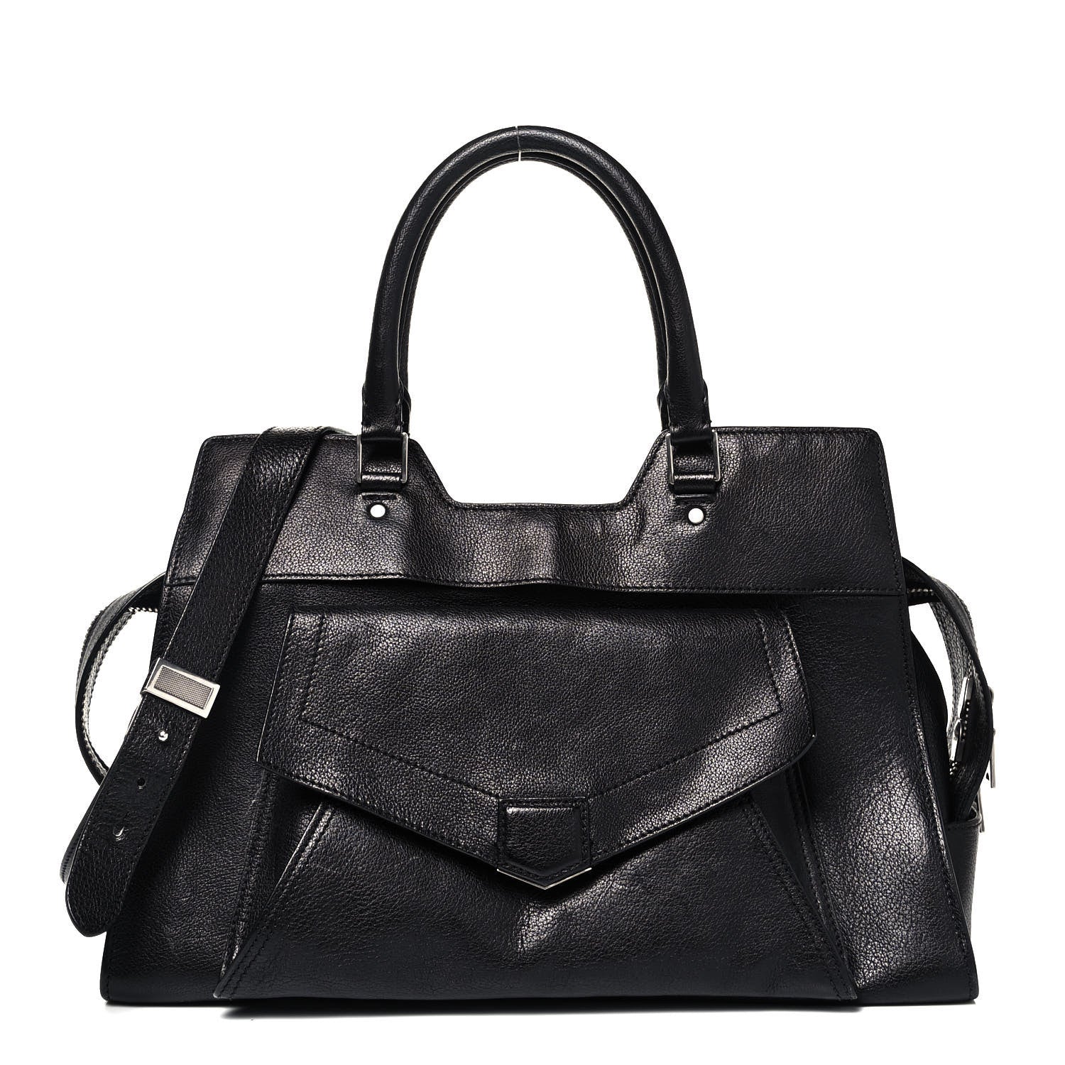 Proenza Schouler Vacchetta Calfskin Small PS13 Satchel Black 1 of 15