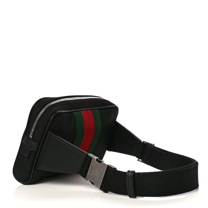 Gucci Canvas Web Slim Belt Bag Black 3 of 11