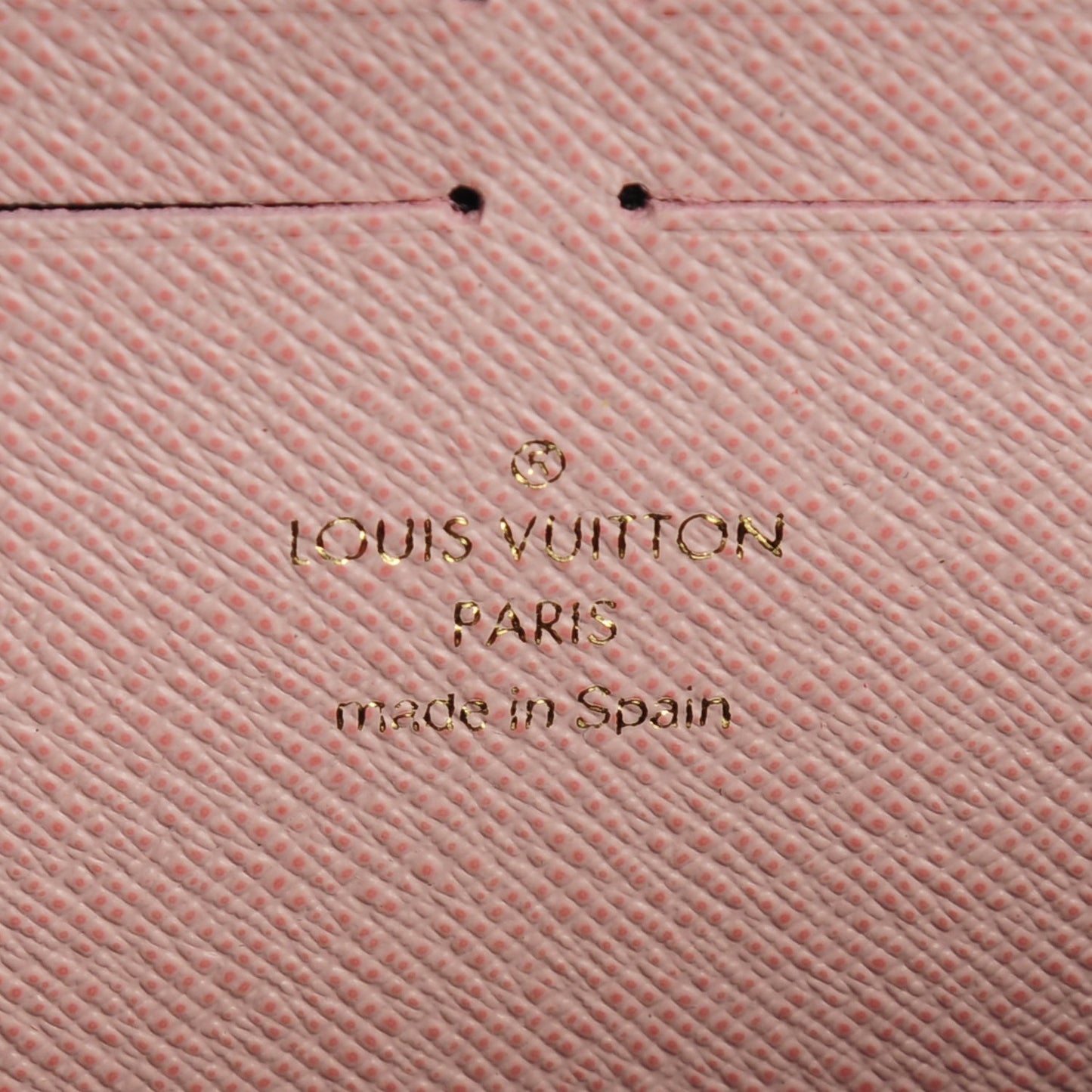 Monogram Clemence Wallet Rose Ballerine