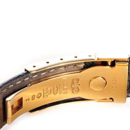 Rolex 18K Yellow Gold Alligator 40mm Oyster Perpetual Cosmograph Daytona Watch White 16518 7 of 9