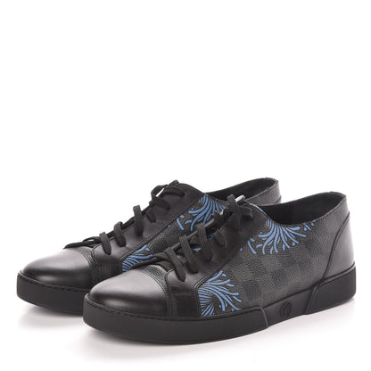 Louis Vuitton Damier Graphite Rope Sneakers 7.5 Blue 3 of 8
