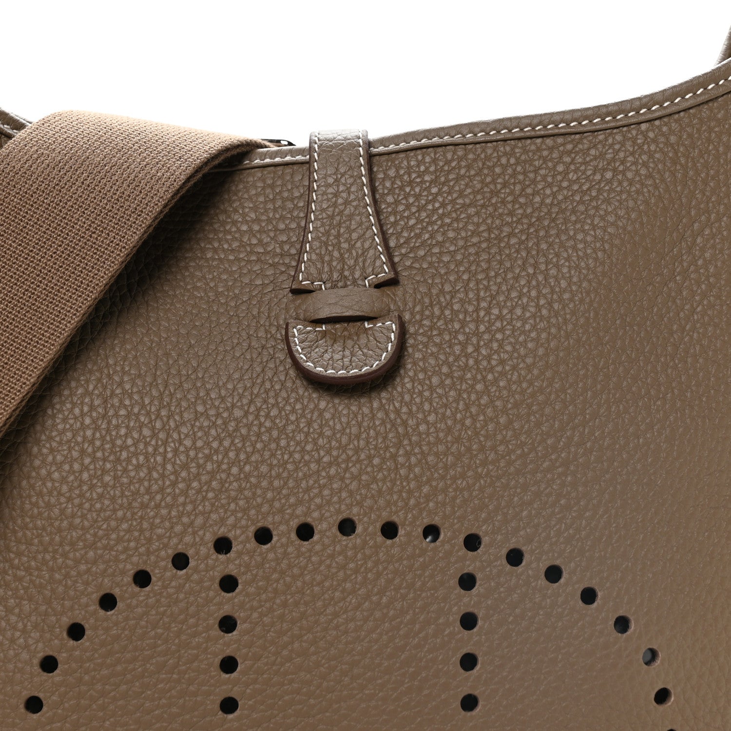 Hermes Taurillon Clemence Evelyne III PM Etoupe 8 of 10