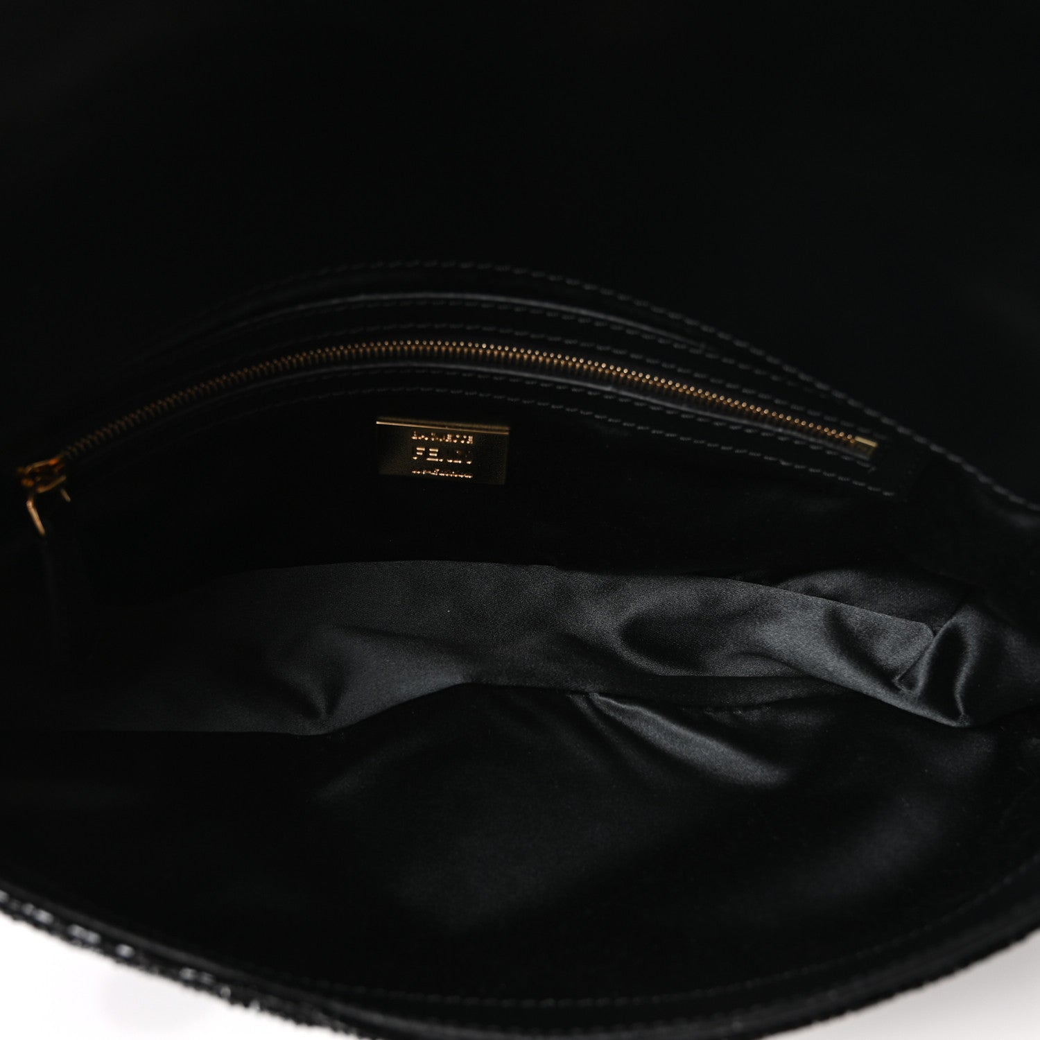 Fendi Beaded Baguette Black 4 of 8
