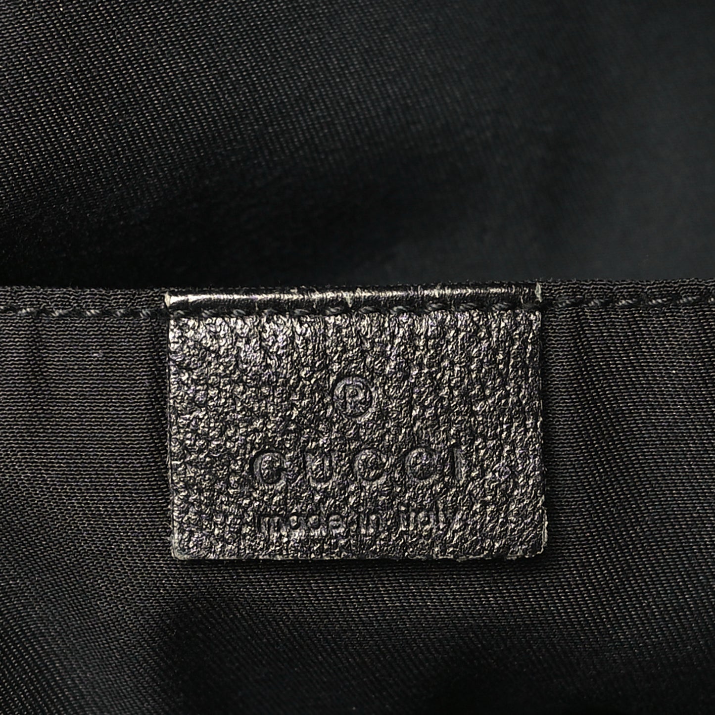 GG Monogram Medium Web Handle Vertical Tote Black