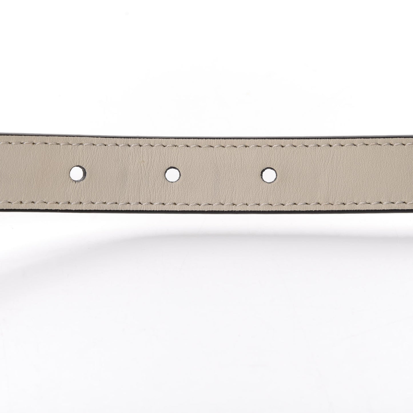 Calfskin Double G 20mm Belt 75 30 Mystic White