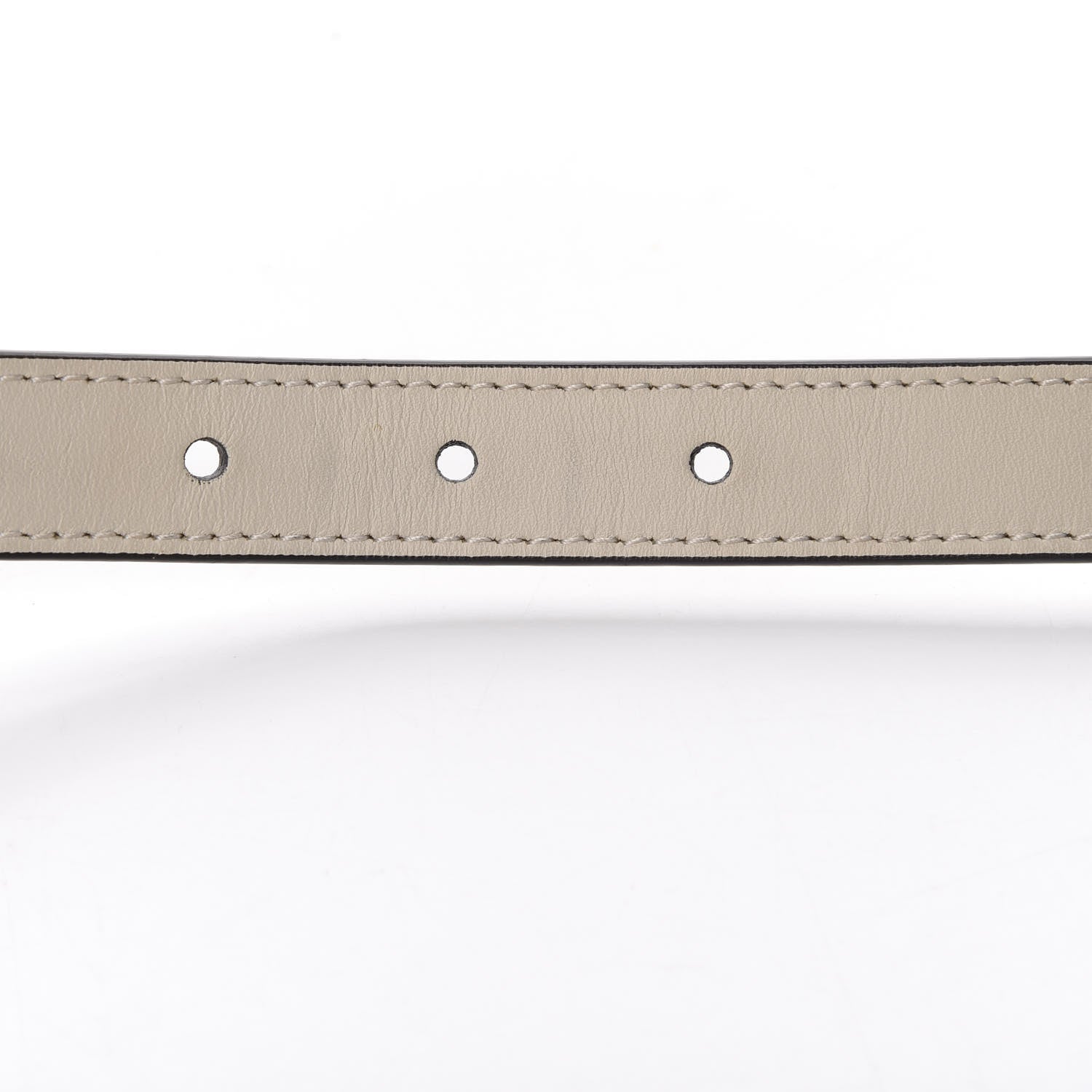 Gucci Calfskin Double G 20mm Belt 75 30 Mystic White 6 of 6