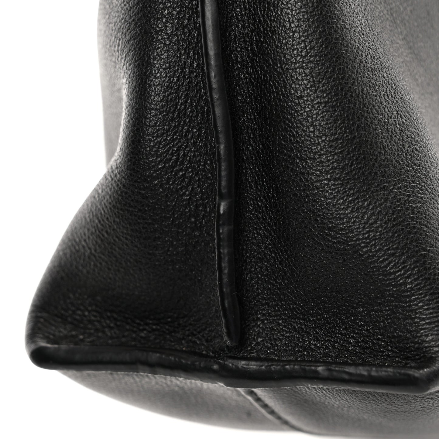 Calfskin Mini Flamenco Knot Clutch Black