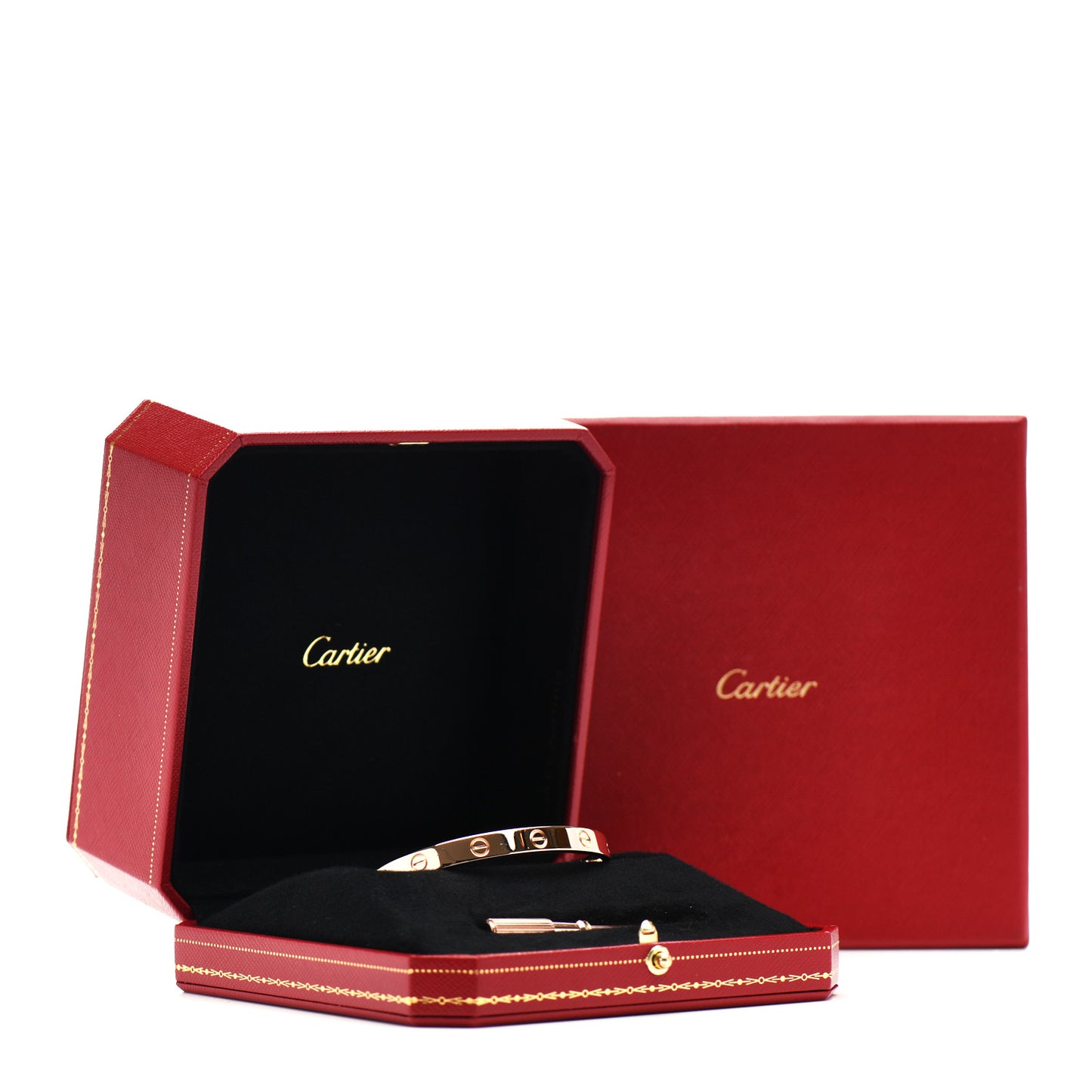18K Pink Gold LOVE Bracelet 17