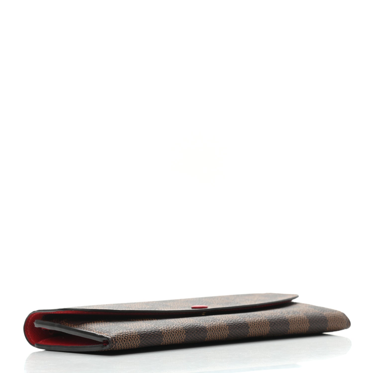 Louis Vuitton Damier Ebene Emilie Wallet Red 4 of 8