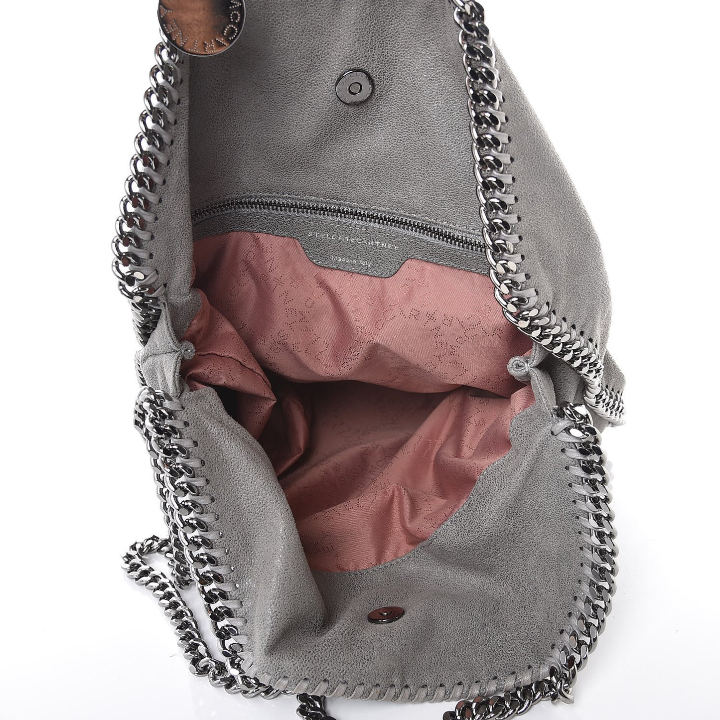 Shaggy Deer Falabella Fold Over Tote Grey