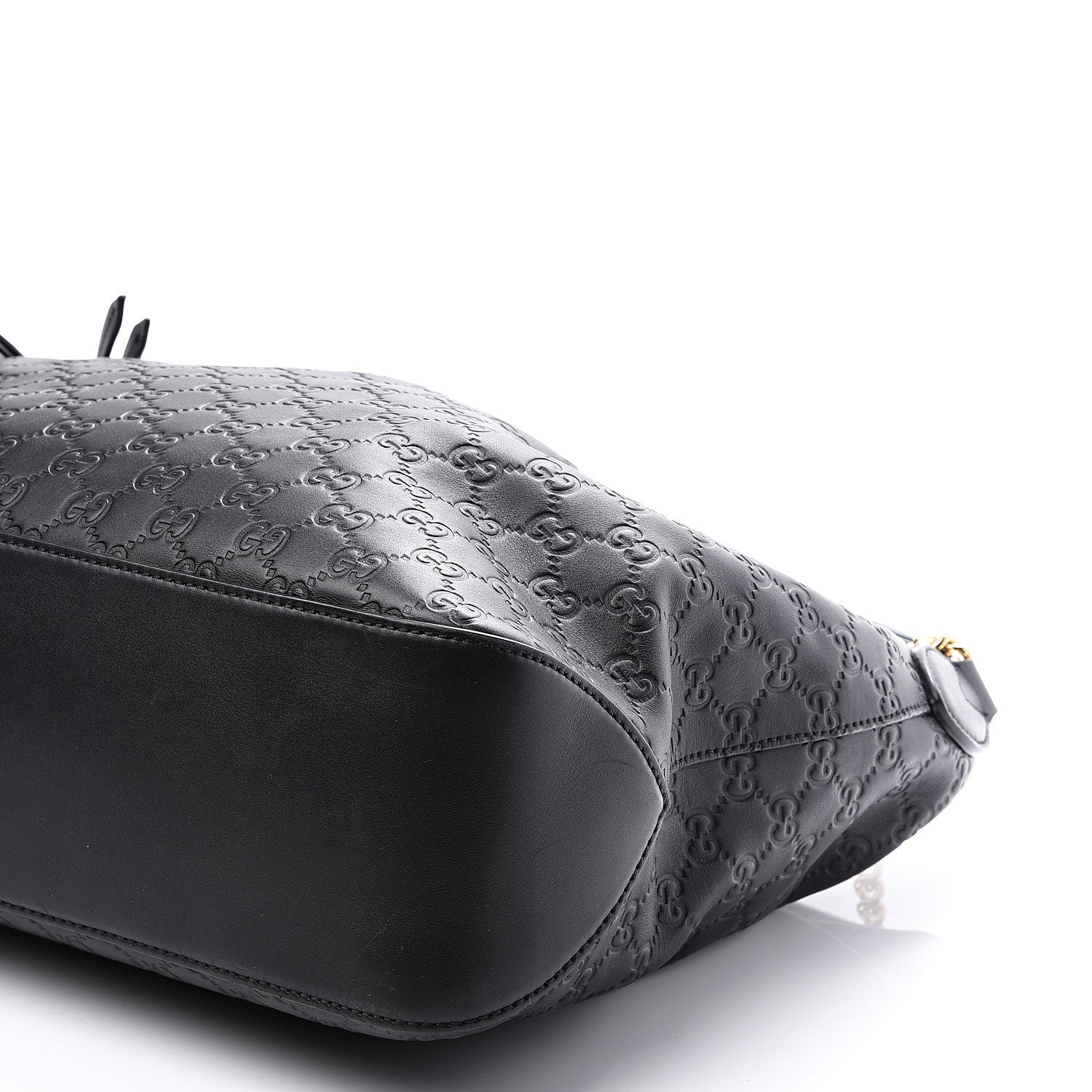 Gucci Guccissima Signature Large Linea A Hobo Black 9 of 10