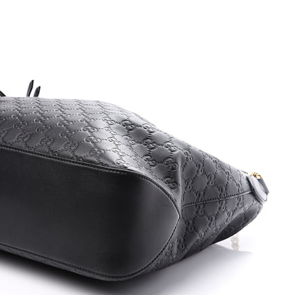 Gucci Guccissima Signature Large Linea A Hobo Black 9 of 10