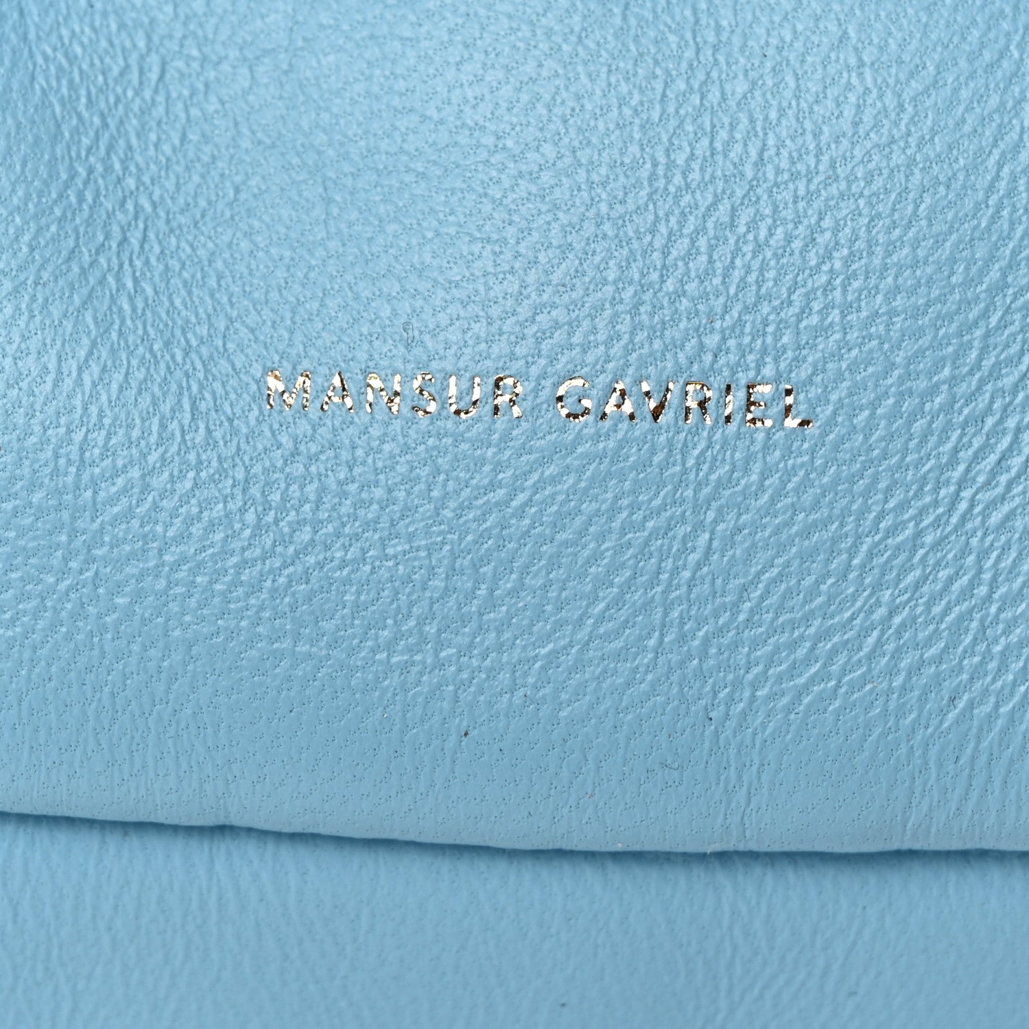 Mansur Gavriel Lambskin Mini Cloud Wristlet Sky 6 of 7