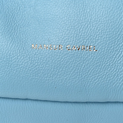 Mansur Gavriel Lambskin Mini Cloud Wristlet Sky 6 of 7
