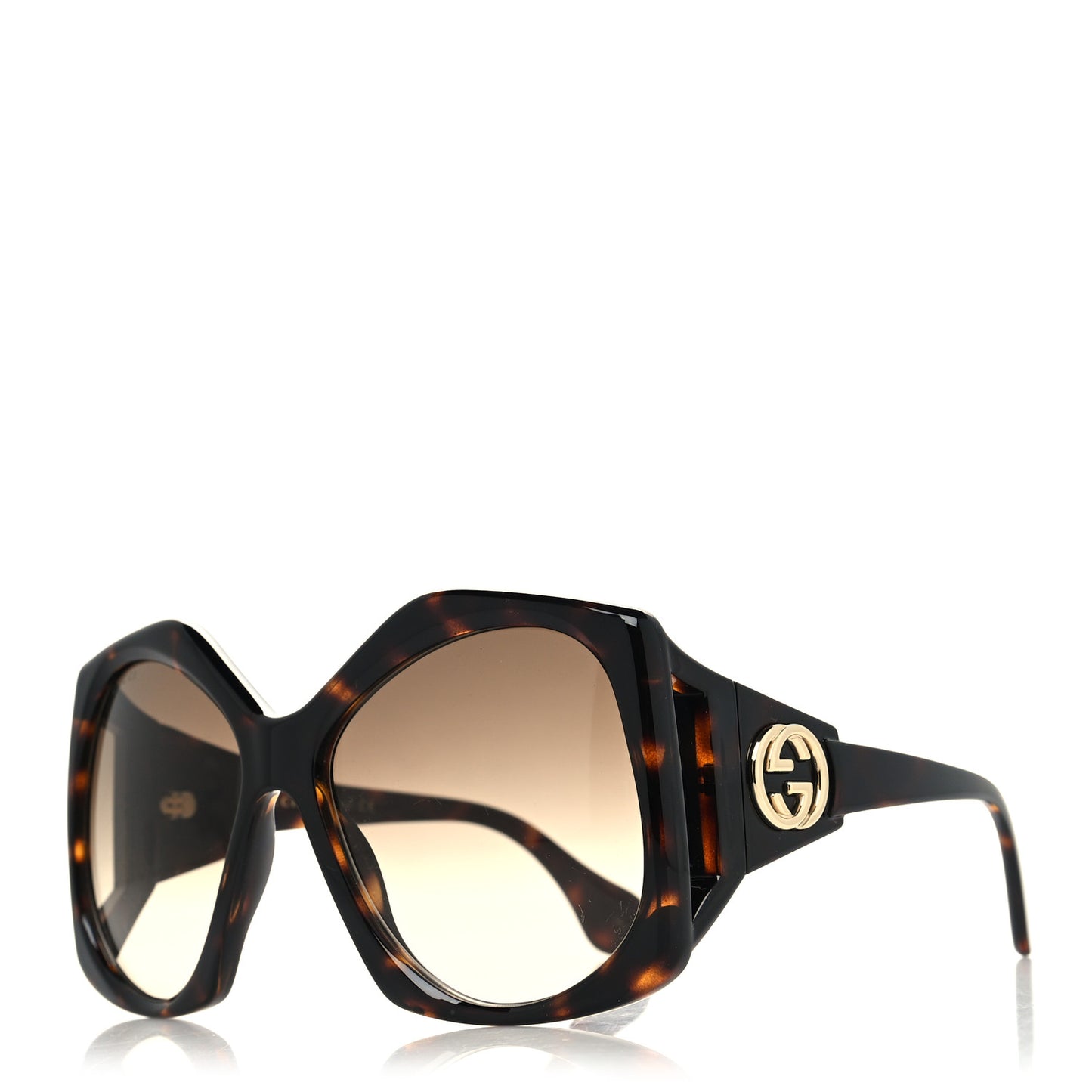 Round Sunglasses GG0875S Tortoise