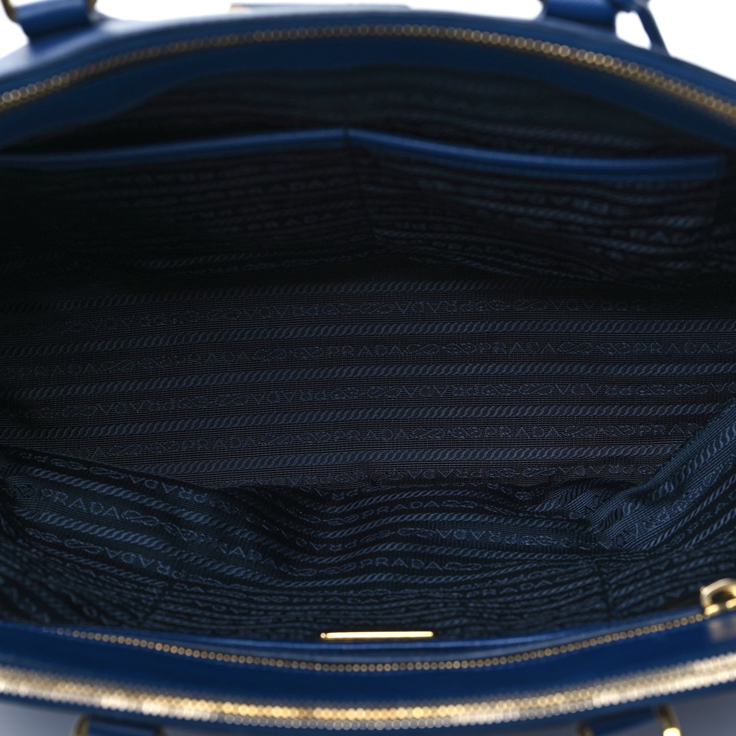Prada Saffiano Large Galleria Double Zip Tote Bluette 5 of 11
